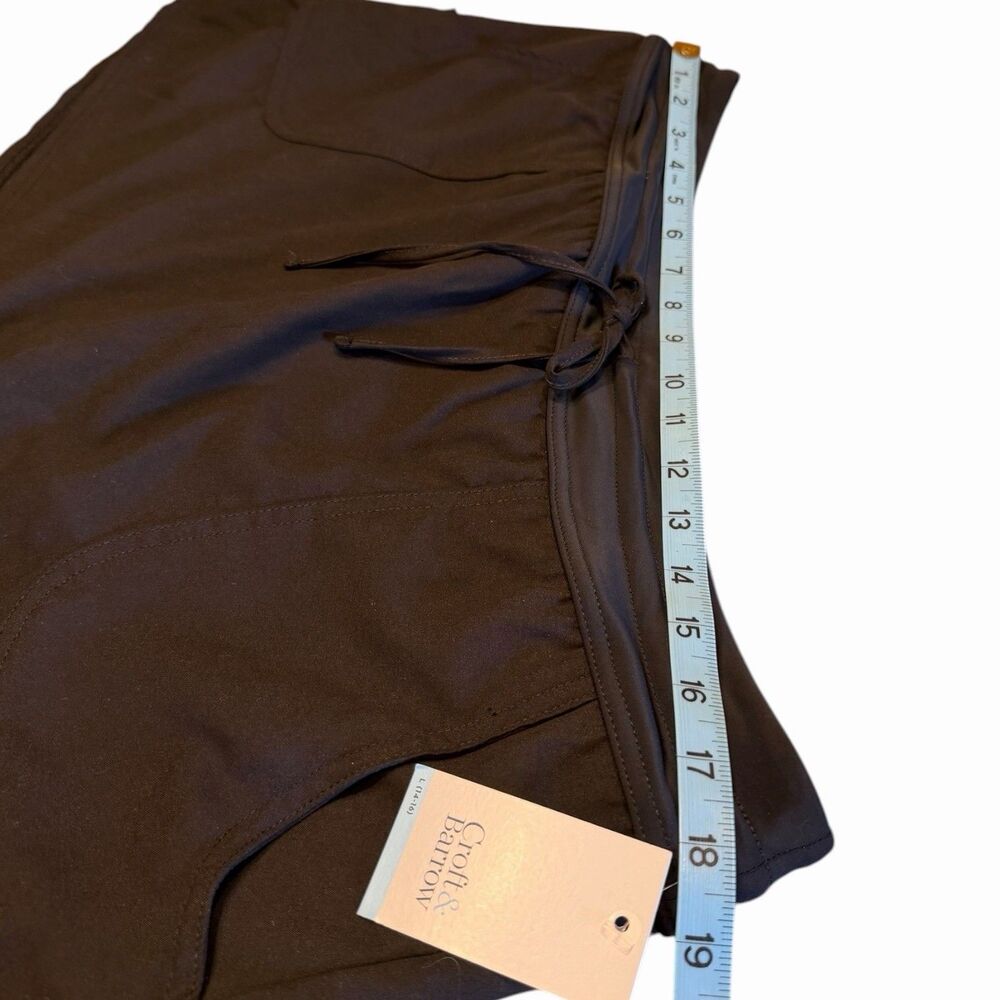 Swim Skirt Women Large Black Tummy Control Pockets NWT Swim Bottom Beach Skort👙 - Picture 4 of 12